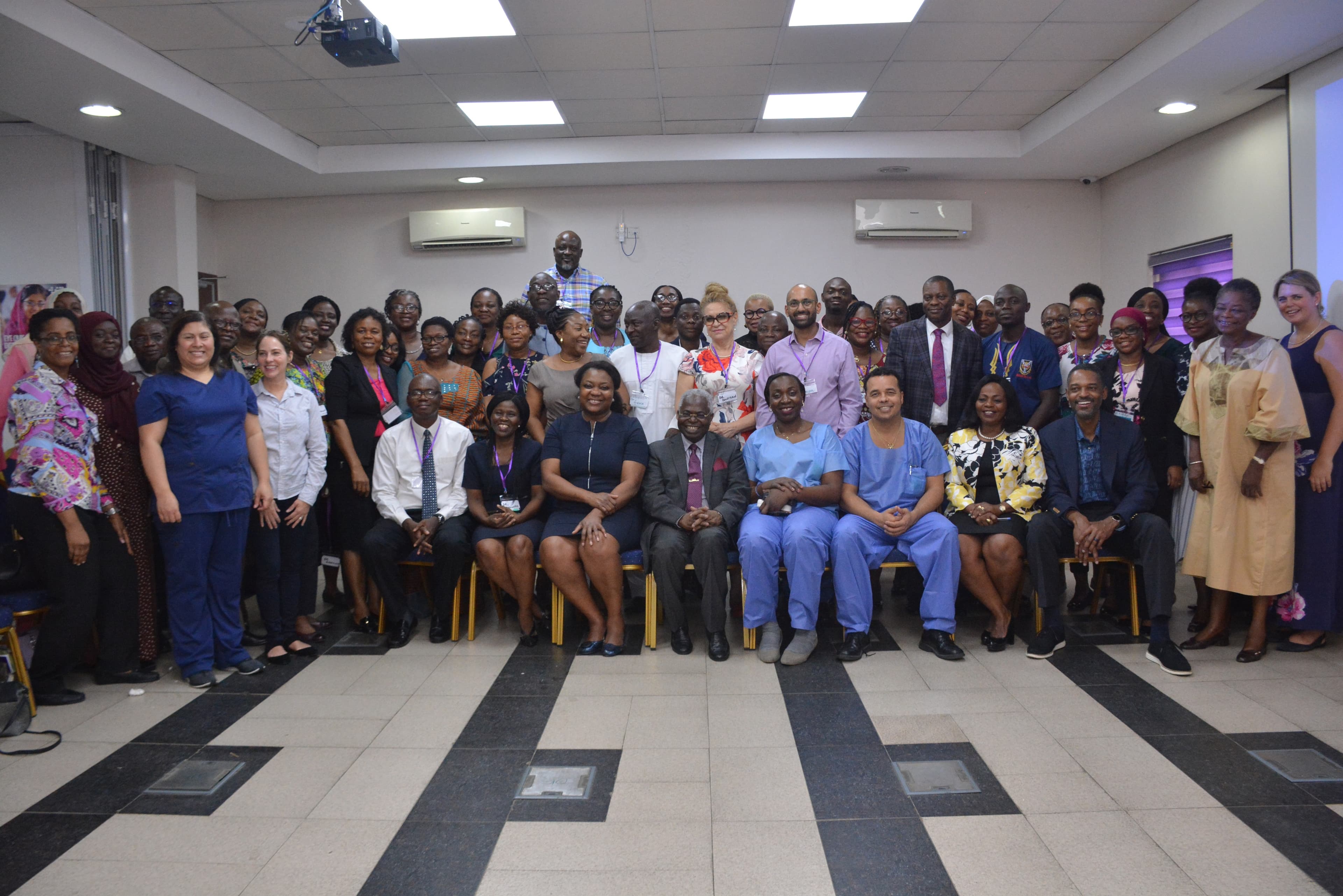 KHEFA Staff and attendees of the KHEFA Glaucoma Symposium take a group photo. 
